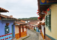 Calle del Pueblito Paisa de Medelln, en el cerro de Nutibara