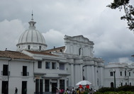 Iglesia colonial en el caso histrico de Popayn, en el departamento de Pasto, Colombia